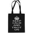 Kangaskassi Keep Calm and Trot On musta Print4U - Ratsastajan asusteet - 056662 - 1
