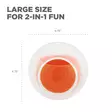 Aktivointipallo Dog Rumble Puzzle Topsy Treat Ball 12cm oranssi Nina Ottosson - Koiran aktivointilelut - 055692 - 5