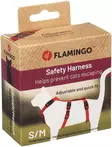 Kissan turvavaljas Zera punainen Flamingo - Kissan valjaat - 057672 - 2