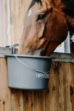 Muoviämpäri kahvalla ja koukuilla 14L harmaa Hippotonic - Hevosen ruokinta-astiat ja ämpärit - 057282 - 3