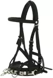 Nahkainen kapsoni nivelöity turpahihna musta Norton - Hevosen juoksutus ja maastakoulutus - 050992 - 1