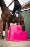 Nousuporras 3 askelmaa 55cm pyöreä pinkki Excellent kantavuus 120kg - Varusteet kentälle, ja maneesiin - 050412 - 5