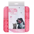 Nuolumatto syvä 4 osaa 21x21cm pinkki Eat Slow Live Longer - Koiran aktivointilelut - 059902 - 1