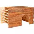 Puumökki heinätelineellä Hay Feeder 40x25x29cm OZami - Pieneläinten häkkitarvikkeet - 059152 - 1