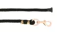 Riimunnaru nylon ruusukultainen lukko musta 2m Equitheme - Hevosen nylonriimunarut - 052042 - 1