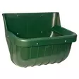 Ruokinta-astia irroitettavalla reunalla 15L 42x32x30cm vihreä VPlast - Hevosen ruokinta-astiat ja ämpärit - 055262 - 1