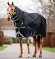 Toppaloimi Amigo kiinteällä kaulakappaleella 1200D 250g 130cm black-titanium grey & silver Horseware - Hevosen toppaloimet ulkoiluun - 059562 - 1