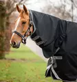 Toppaloimi Amigo kiinteällä kaulakappaleella 1200D 250g 130cm black-titanium grey & silver Horseware - Hevosen toppaloimet ulkoiluun - 059562 - 2
