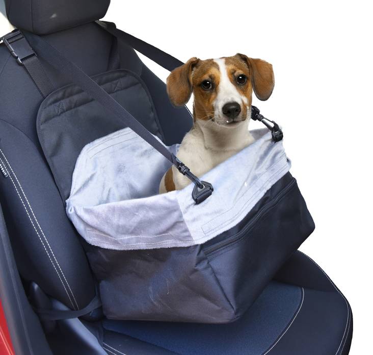 Autokoppa Ula 41x38x25cm musta Flamingo - Koiran kevythäkit - 036392 - 1