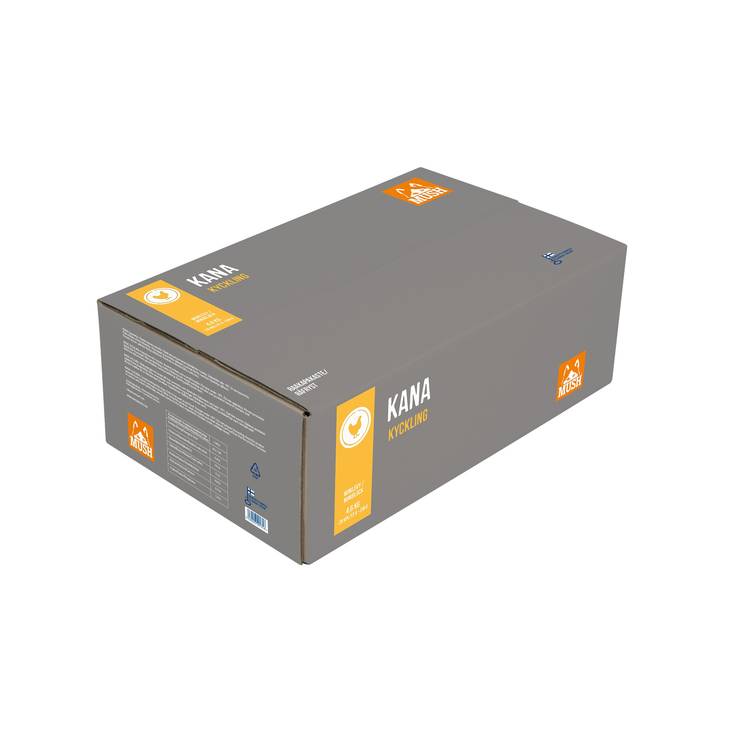 Kana minilevyt 4,6kg luulla MUSH - Koiralle pakastelihat ja -elimet - 038372 - 1