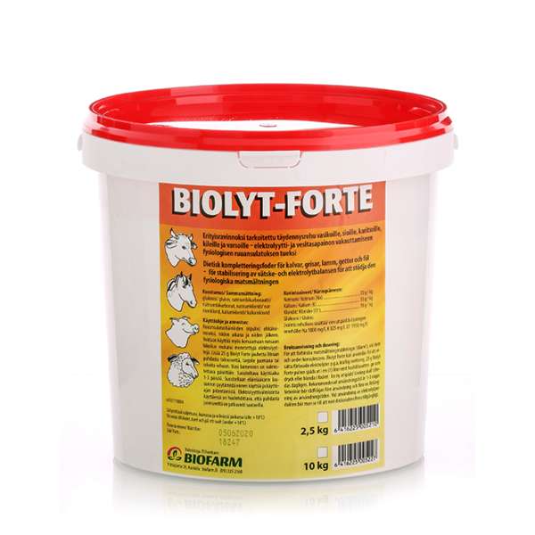 Biolyt Forte jauhe 2,5 / 10kg Biofarm - Kotieläinten lisäravinteet - 001032 - 1