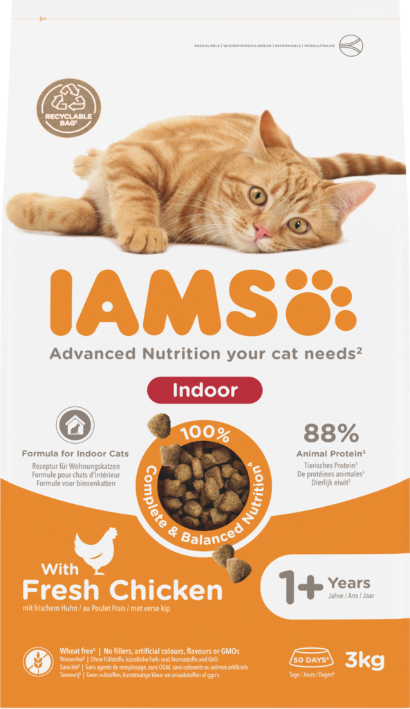 Cat Indoor Iams Vitality 1+ - Kissan kuivaruoat aikuisille kissoille - 012572 - 3