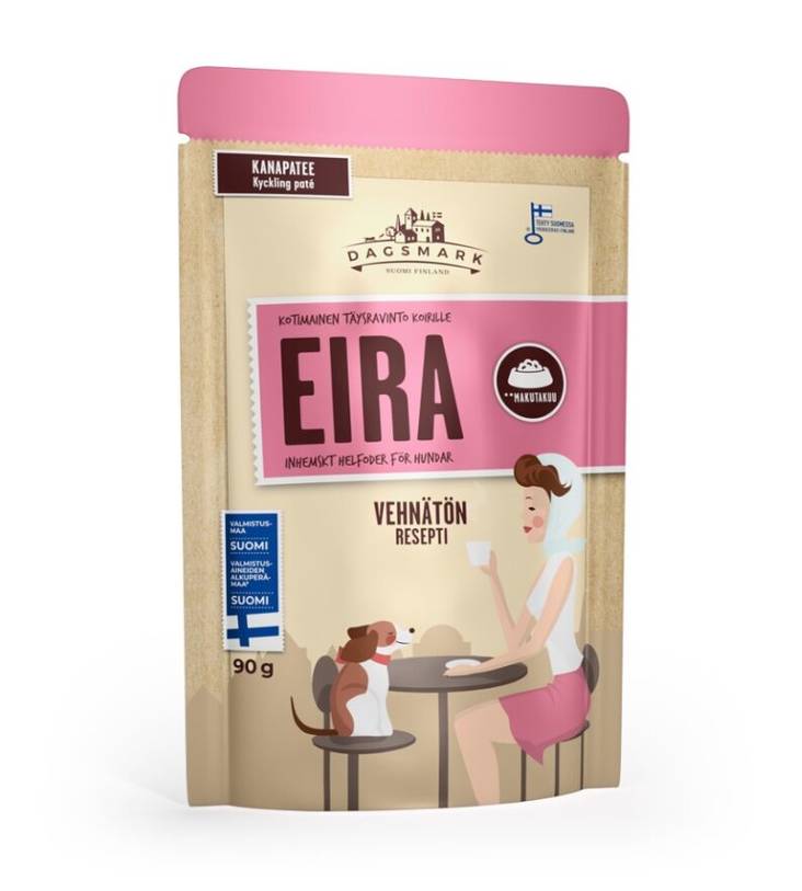 EIRA kana pate 90g Dagsmark - Koiran säilykkeet aikuisille koirille - 036252 - 1