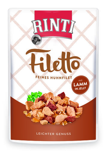Kana Lammas 100g pss jelly Filetto Rinti - Koiran säilykkeet aikuisille koirille - 010192 - 1