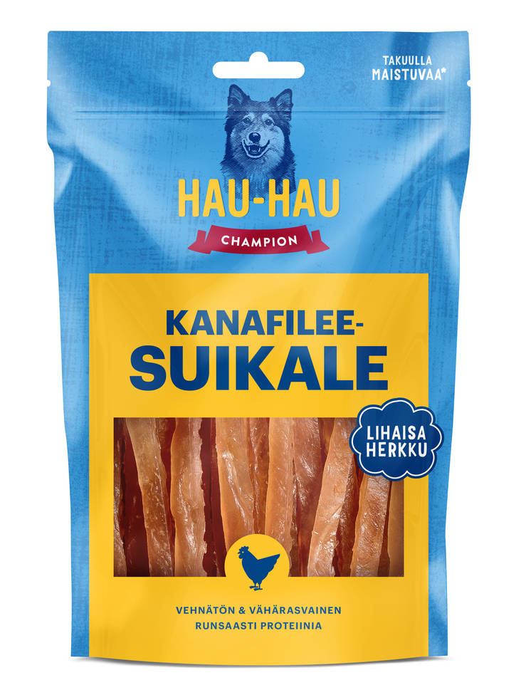 Kanafileesuikale 100g Hau Hau Champion - Koiran herkut ja makupalat - 036422 - 1