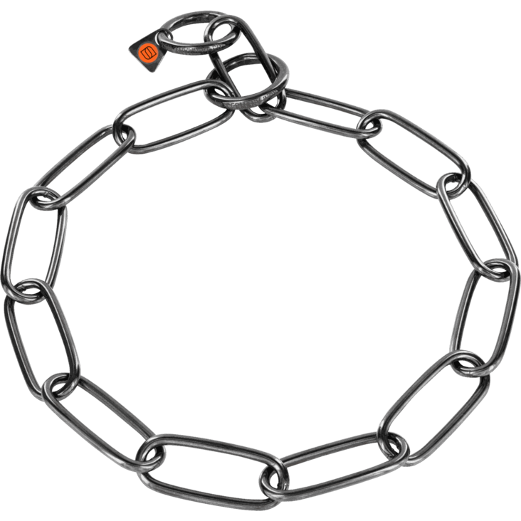 Ketjupanta pitkä lenkki antrasiitti 76cm/4mm HS Sprenger ERÄ - Koiran ketjupannat - 038872 - 1