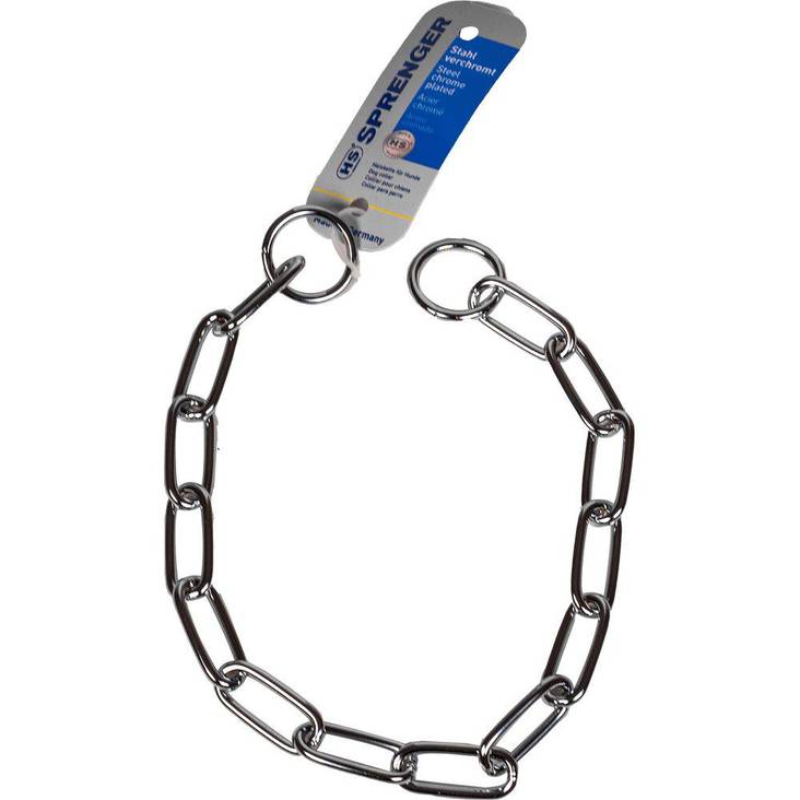 Ketju pitkät lenkit 4mm 50cm kromi HS - Koiran ketjupannat - 039212 - 1