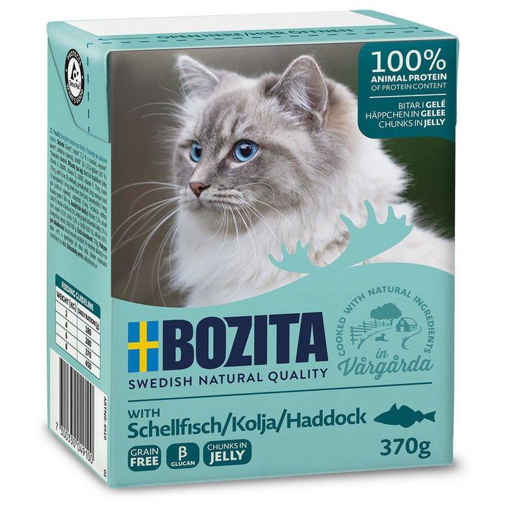 Kolja 370g geeli Bozita Cat - Aikuisten kissojen säilykkeet - 004532 - 2