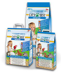 Kuivike kasvikuitupelletti tuoksuton 5,5kg 10L Universal Cat's Best - Kissanhiekat ja hiekan hajusteet - 003382 - 1