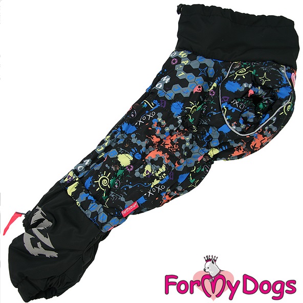 Lämpöhaalari Honeycomb musta mäyräkoira urosmalli For My Dogs - Koiran haalarit - 038352 - 1