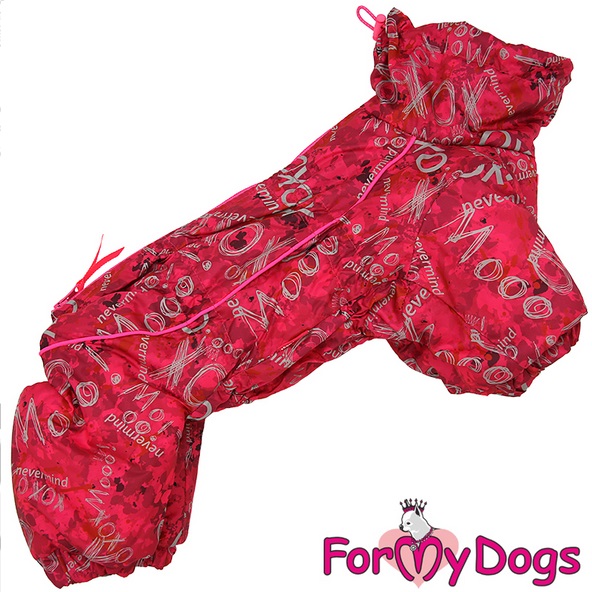 Lämpöhaalari Nevermind pinkki narttumalli For My Dogs - Koiran haalarit - 037162 - 1