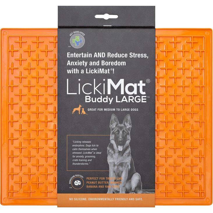 LickiMat Buddy Large oranssi - Koiran aktivointilelut - 029092 - 1