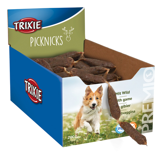 Minisalami Riista 8cm KPL Premio Trixie - Koiran herkut ja makupalat - 011082 - 1