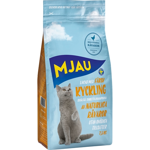 Mjau Kana kissan kuivaruoka - Kissan kuivaruoat aikuisille kissoille - 009432 - 1