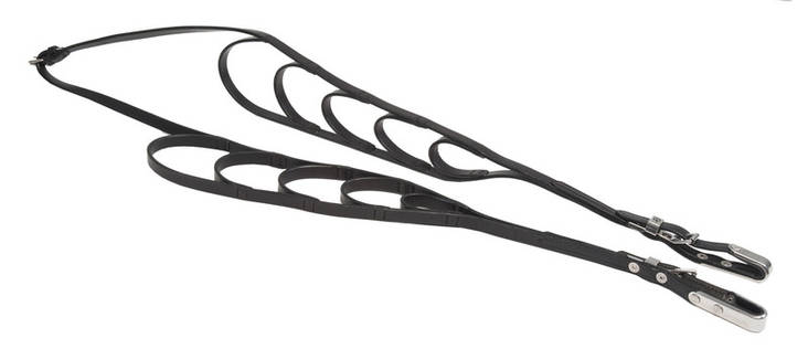 Monilenkkiohjat W-Monte J-Loop mustat - Monte, raviratsastusvarusteet - 024292 - 1