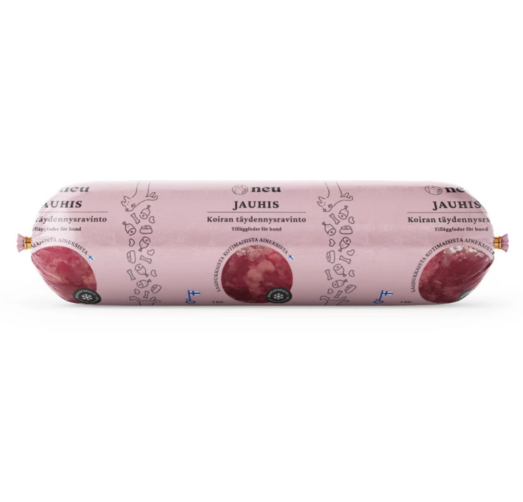 NEU Possunjauheliha 1kg Suomi Neufrau - Koiralle pakastelihat ja -elimet - 008552 - 2