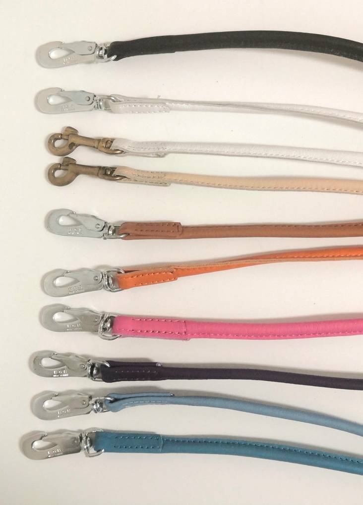 Nahkatalutin pyöreä 4mm/180cm eri värejä Onega - Koiran nahkataluttimet - 026062 - 1