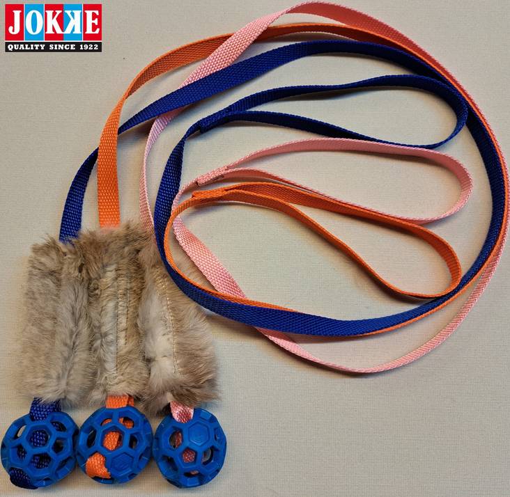 Patukka JW pallolla 5x110cm JOKKE - Motivointipatukat, -pallot, purutyynyt - 038742 - 2