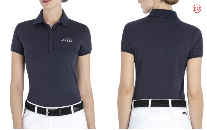 Pikeepaita Crisc tummansininen Equiline - Ratsastuspaidat ja -hupparit - 024502 - 1