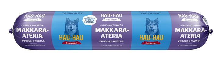 Possu Riista 500g makkara-ateria Hau Hau Champion - Koiran säilykkeet aikuisille koirille - 036222 - 1