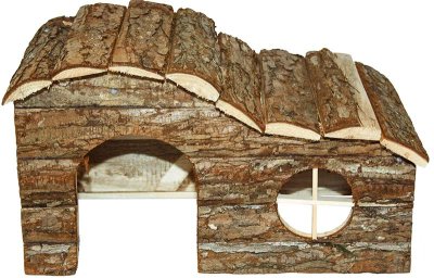 Puumökki ikkunalla L 48x28x22cm Ozami - Pieneläinten pesät ja pedit - 022192 - 1