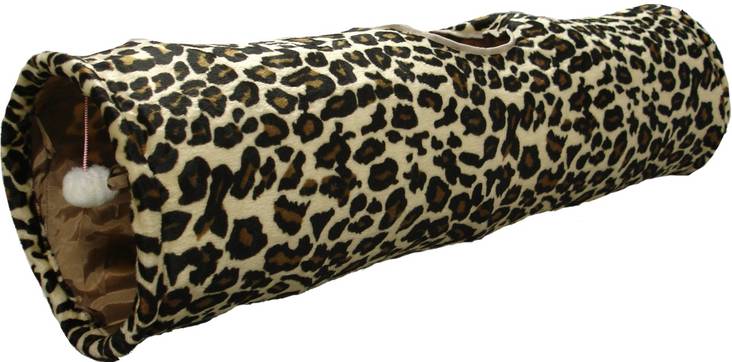 Rapinatunneli Leopard 90x25cm Flamingo - Kissan tunnelit, putket ja pussit - 035152 - 1
