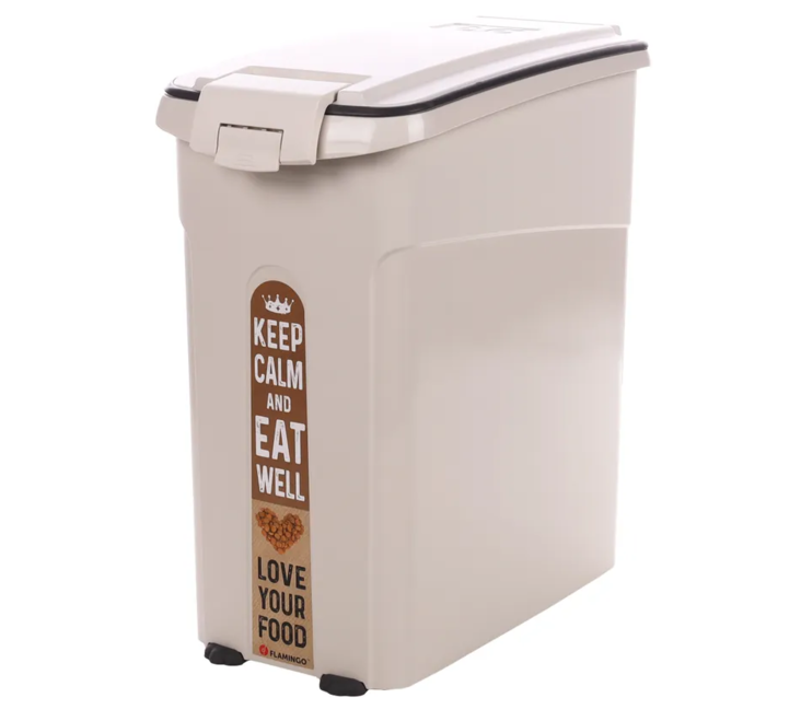 Säilytysastia Kody 54L beige Flamingo - Koiranruoan säilytys ja annostelu - 035112 - 1