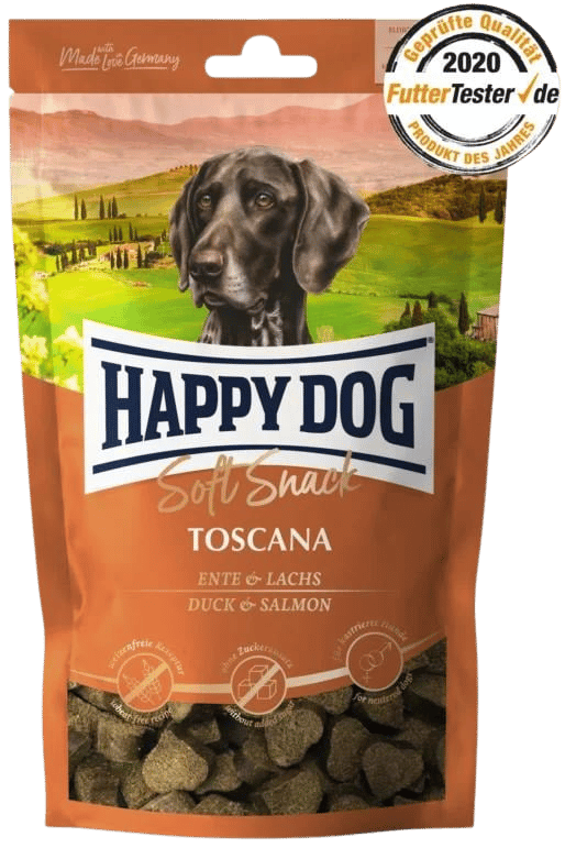 Soft Snack Toscana 100g ankka & lohi Happy Dog - Koiran herkut ja makupalat - 018492 - 2