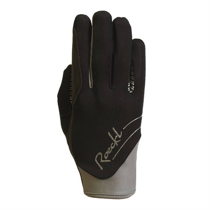 Talvihanska June musta-harmaa Roeckl - Ratsastushanskat - 031442 - 1