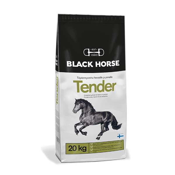 Tender 20kg pelletti Black Horse - Täydennysrehut - 013352 - 1