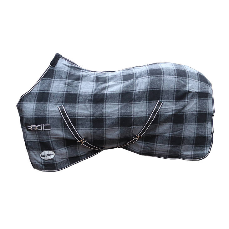 Villaloimi Heavy harmaa ruutu Best on Horse - Hevosen villaloimet - 016422 - 1