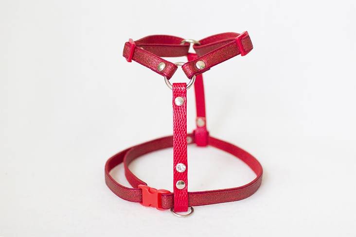 Y-valjas L 3-7kg punainen Lavellas - Pieneläinten ulkoilu ja kuljetus - 029552 - 1