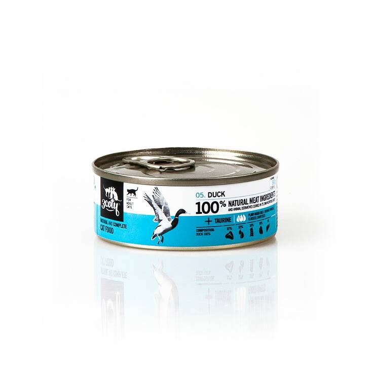 Ankka 05. monoproteiini pate 3coty - Aikuisten kissojen säilykkeet - 039372 - 1