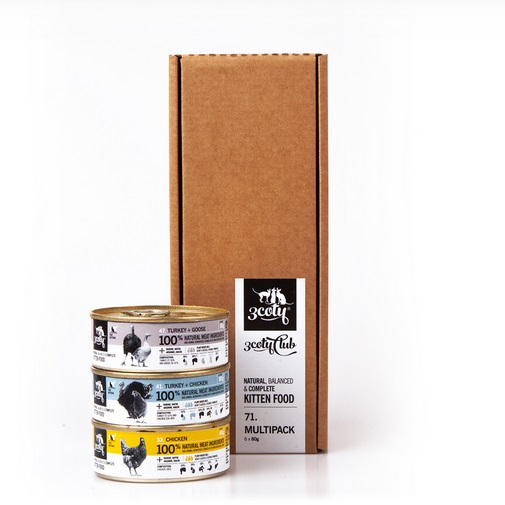 Multipack Kitten 71B 6x80g 3coty - Aikuisten kissojen säilykkeet - 039432 - 1