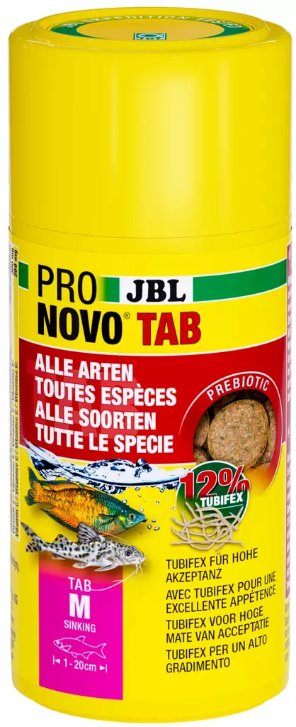 Pro Novo Tab 100ml JBL - Akvaariokalojen ruokinta & lisäravinteet - 045432 - 1