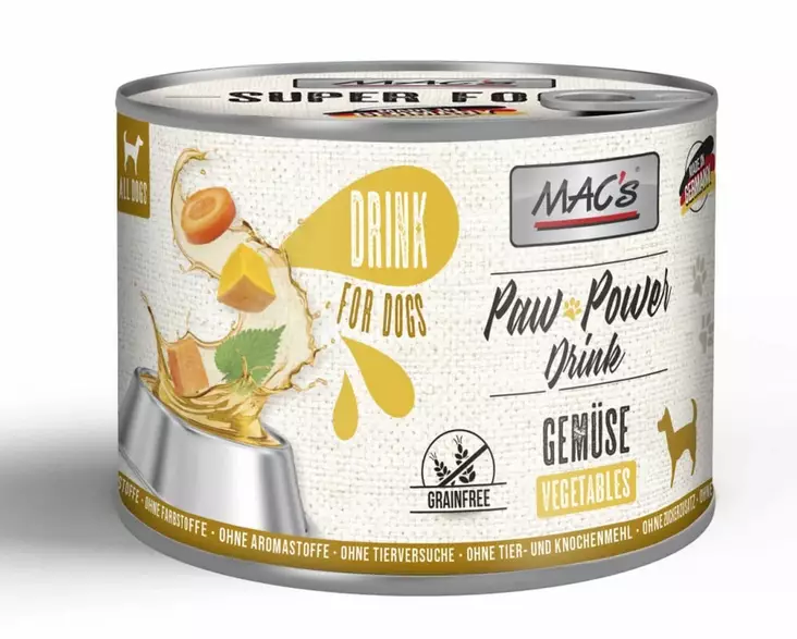 Vihannesjuoma koiralle Paw Power Drink 200g MAC's - Koiran herkut ja makupalat - 053302 - 1