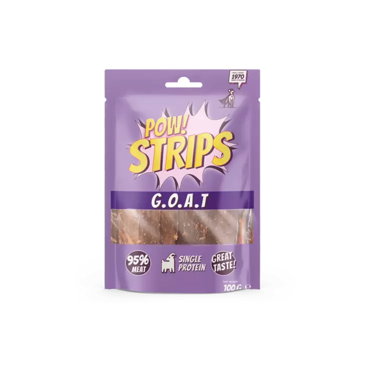 Namisuikale vuohi G.O.A.T 100g POW! - Koiran herkut ja makupalat - 053692 - 1