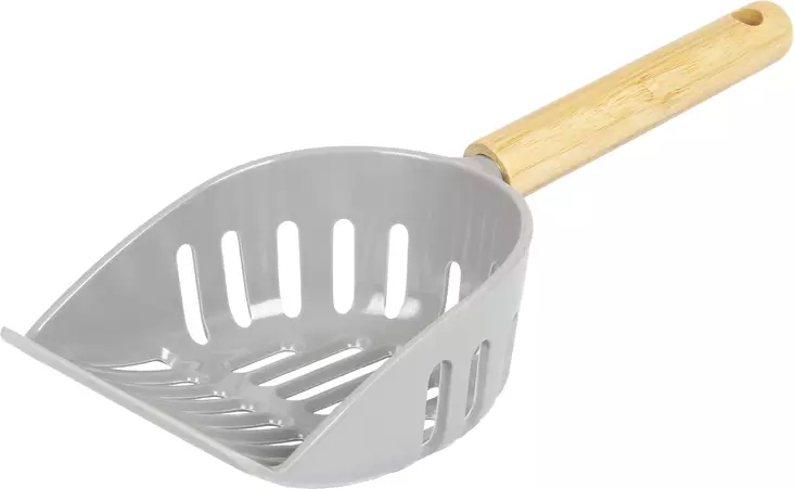 Hiekkalapio Mina melamiini bambuvarsi harmaa Flamingo - Hiekkalapiot, -pussit ja -keräilyastiat - 055492 - 1