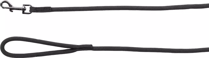 Pyöreä paracordtalutin Aiden Ø12mm musta, eri pituuksia Flamingo - Koiran nylontaluttimet - 056492 - 1