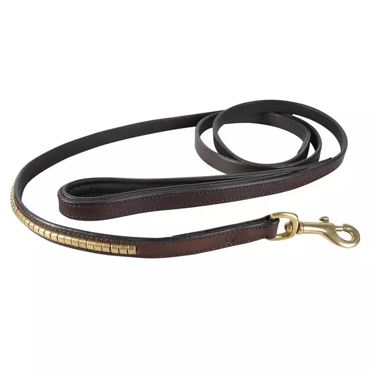 Nahkatalutin Clincher180cm ruskea Hansbo Sport - Koiran nahkataluttimet - 056532 - 1